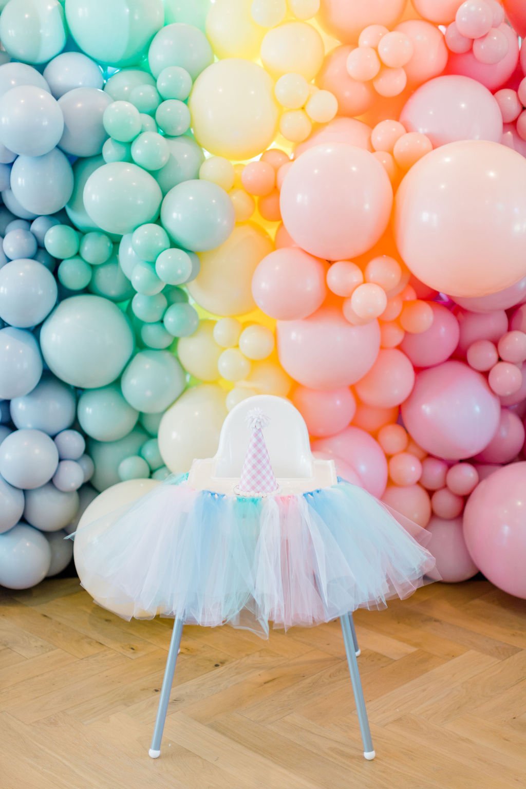 Whimsical & Colorful Pastel Rainbow First Birthday Party — Mint Event Design